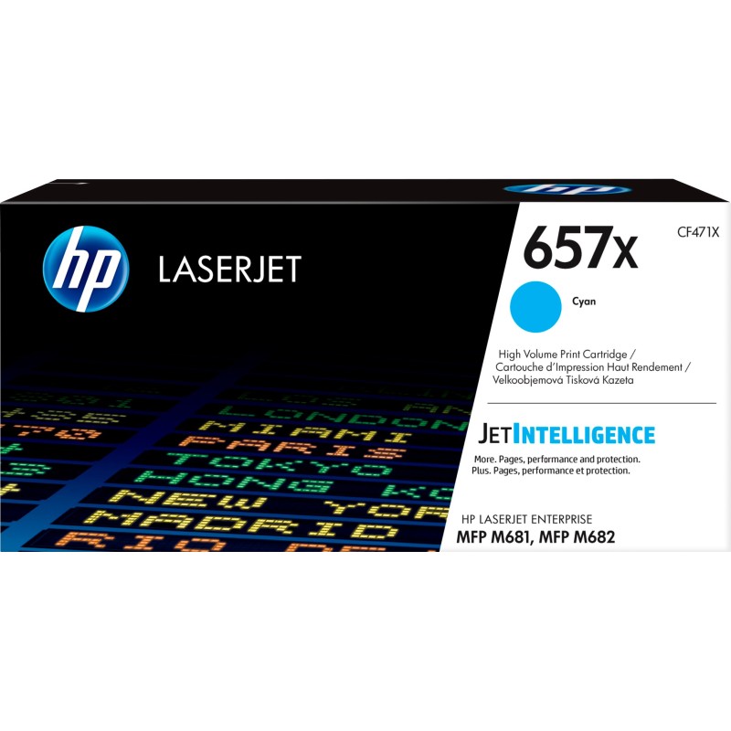 657X - Hohe Ergiebigkeit - Cyan - Original - LaserJet - Tonerpatrone (CF471X)